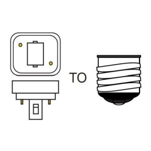 PLC G24/D 2-PIN-ES LAMP ADAPTOR