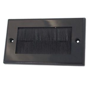 2G BRUSH OUTLET PLATE BLK - BLK BRUSHES
