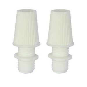 WHITE PLASTIC 10MM CORDGRIP HOLDER 2PK