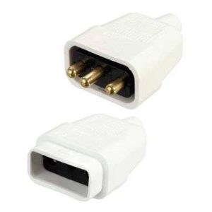 10A 3PIN CONNECTOR WHITE
