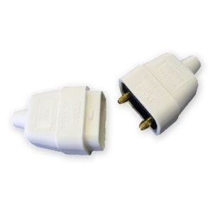 10A 2PIN CONNECTOR WHITE