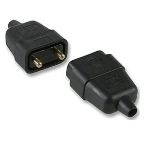 10A 2PIN PULL APART CONNECTOR BLACK