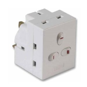 3 WAY IND.SWITCHED FUSED ADAPTOR