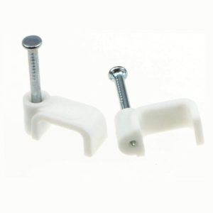 9X18MM WHITE CABLE CLIP (10MM T&E) 10PK
