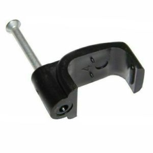 SKY TWIN CABLE CLIP 7X14MM BLACK (10PK)
