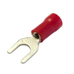 RED 4.3MM FORK TERMINALS 0.5-1.5MM (10)