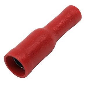 RED 4MM FEMALE BULLET TERMINALS (10)