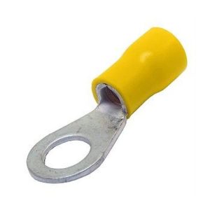 YELLOW 6.5MM RING TERMINALS 4-6MM (10)