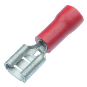 RED 4.8MM FEMALE TERMINALS 0.5-1.5MM(10PK)