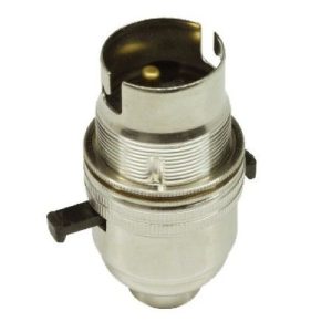 1/2" BC SWITCHED NICKEL LAMPHOLDER