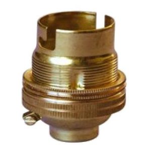 10MM BC POLISHED BRASS LAMPHOLDER
