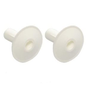 WHITE CABLE WALL GROMMET SINGLE 2PK