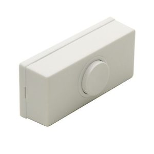 WHITE WIRED BELL PUSH