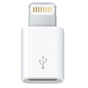 LIGHTNING PLUG-USB MICRO SOCKET ADAPTOR