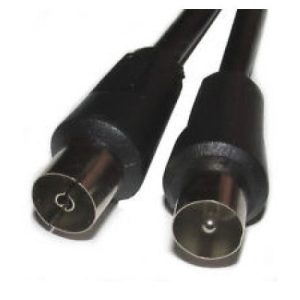 PLUG-SOCKET CO-AX LEAD 4M BLACK