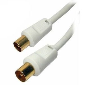 DIGITAL PLUG-PLUG CO-AX LEAD 4M WHITE