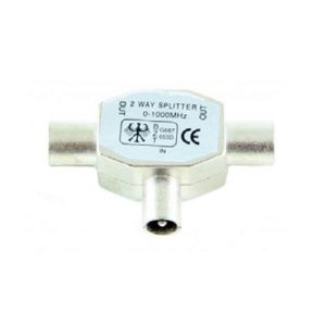 TV 2 WAY METAL SPLITTER