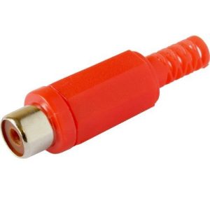 PHONO SOCKET RED & BLACK