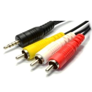 3.5MM 4 POLE JACK-3 PHONO LEAD 1.2M
