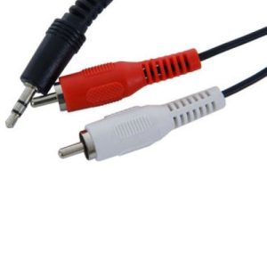 3.5MM ST JACK-2 PHONO PLUGS 1.2M
