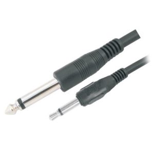 3.5MM JACK -6.35MM JACK MONO LEAD 1.5MTR