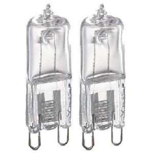 G9 240V 25W=250LM. HALOGEN 2PK