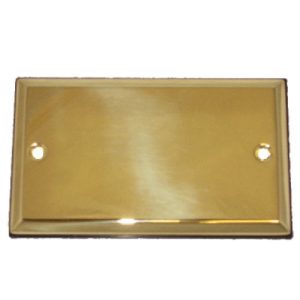PLAIN BRASS 2G BLANKING PLATE