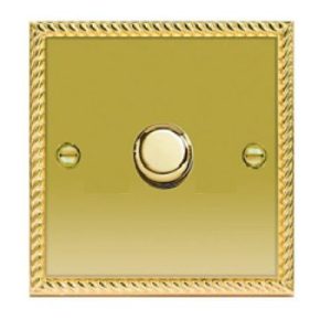 ROPED BRASS 1G 1W DIMMER SWI 60-250W