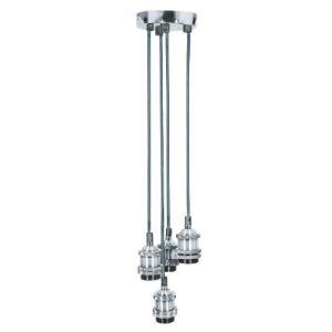 QUAD ES PENDANT CORD SET POLISHED CHROME