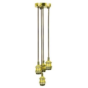 QUAD ES PENDANT CORD SET GOLD