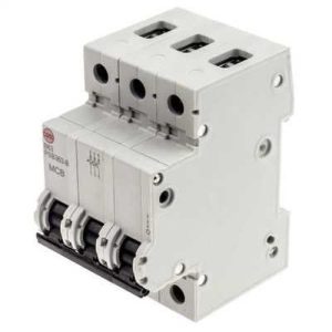 WYLEX 63A B-TYPE TRIPLE POLE MCB