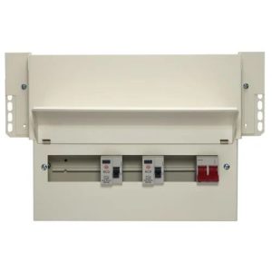 WYLEX F43NMISS10SLM 10 WAY 100A DUAL RCD 430MM METAL SKELETON UNIT