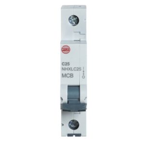 WYLEX 25A MCB NS SYSTEM C-TYPE