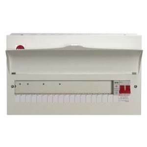 WYLEX 18-W METAL BOARD WITH 100A MAIN SWITCH+SPD