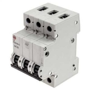 WYLEX 6A C-TYPE TRIPLE POLE MCB