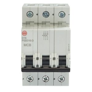 WYLEX 16A D-TYPE TRIPLE POLE MCB
