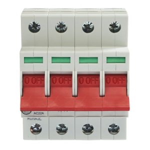 WYLEX 100A 4 POLE MAIN SWITCH