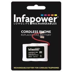 INFAPOWER 3.6V 650MAH 3X1/2 AA PHONE BATT 04H 86C