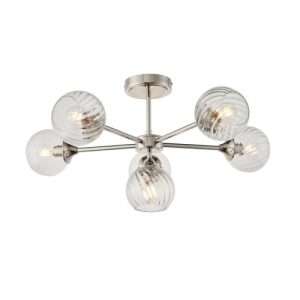 ENDON ALLEGRA 6LT SEMI FLUSH