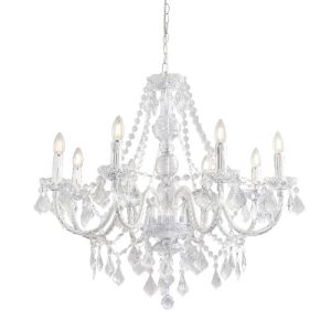 ENDON CLEAR 8-LIGHT CEILING