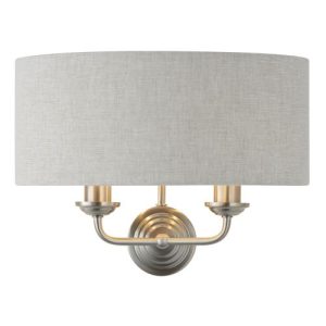 ENDON HIGHCLERE 2LT WALL 2 X 40W E14 CANDLE (BULB
