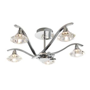 ENDON LANGELLA 5LT SEMI FLUSH
